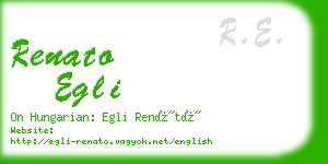 renato egli business card